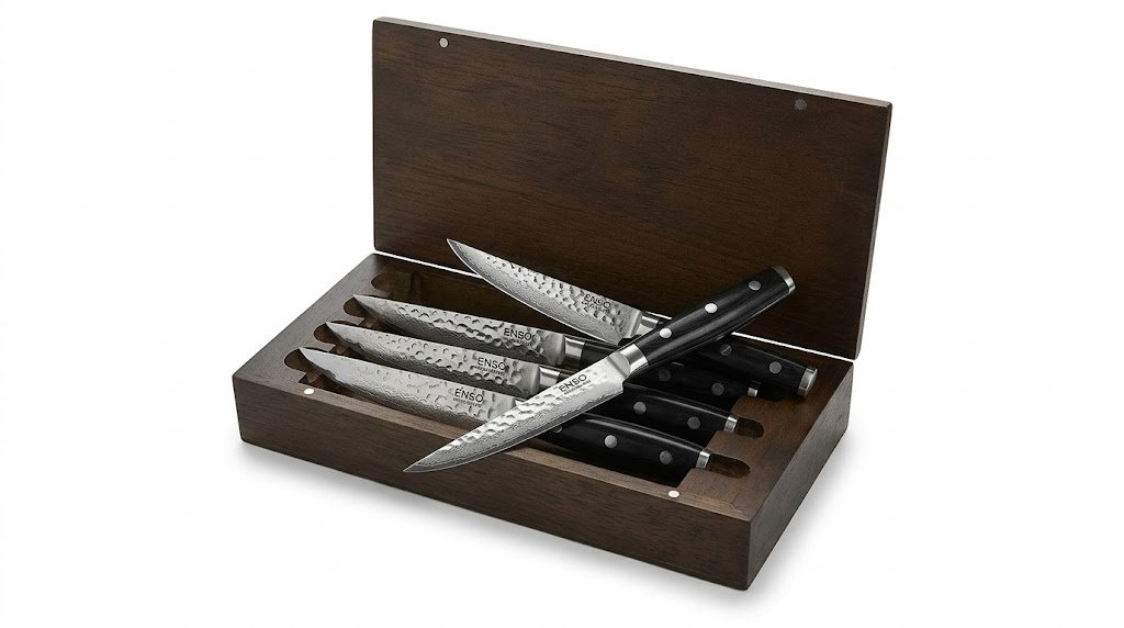 Enso HD 4 Piece Steak Knife Set with Case