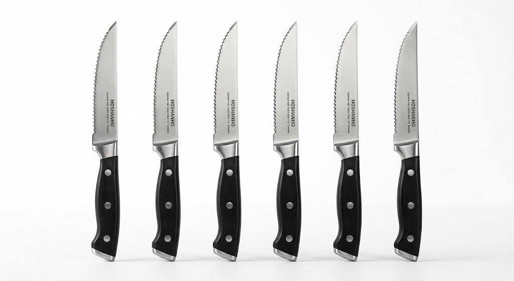 HOSHANHO Steak Knives Set of 6