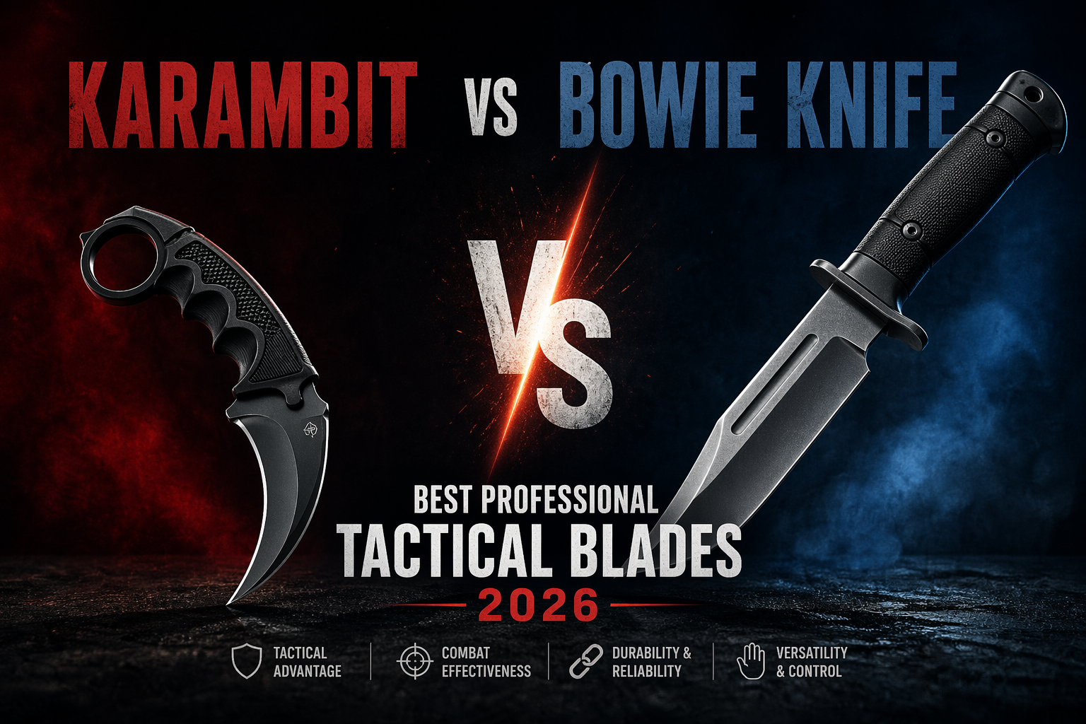 Karambit vs Bowie Knife: Best Professional Tactical Blades 2026