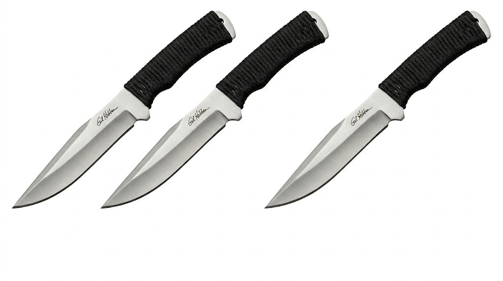 Gil Hibben Corded Grip Large Throwing Knives Set